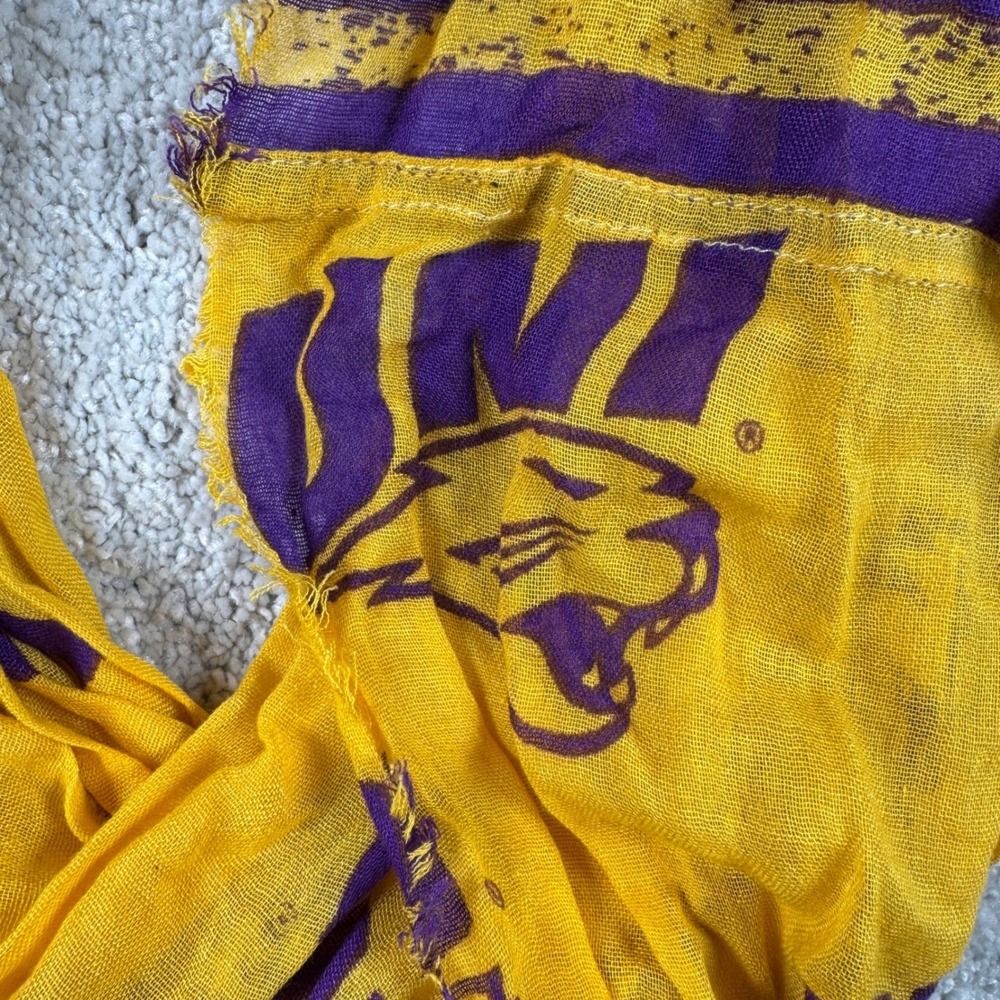 UNI Northern Iowa Panthers Infinity Scarf ZooZatz Purple Gold NCAA Gameday New